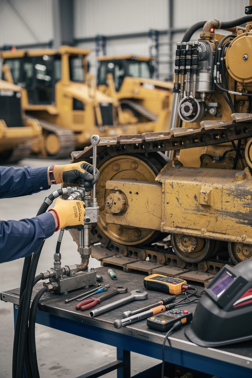 Engineer Seif Abdulsalam Abdukawi Seif - CAT Bulldozer maintenance expertise and technical skills in Dammam